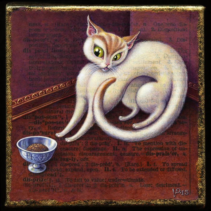 Painting of Cat, Illustration for A Word A Day