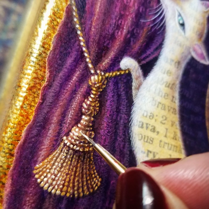 Velutinous Tassel in Progress